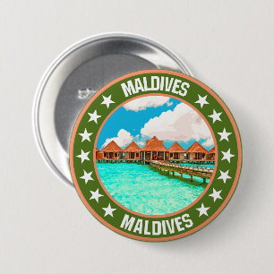 Maldives                                           7.5 cm round badge