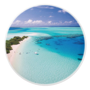Maldives Beach Ceramic Knob