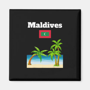Maldives Beach Lover Travel Souvenir Maldivian Fla Magnet