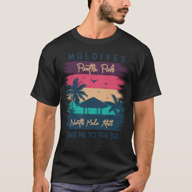 Maldives Beach Paradise T-Shirt (Front)