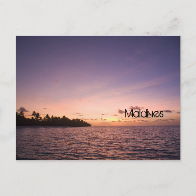 Maldives beach postcard (Front)