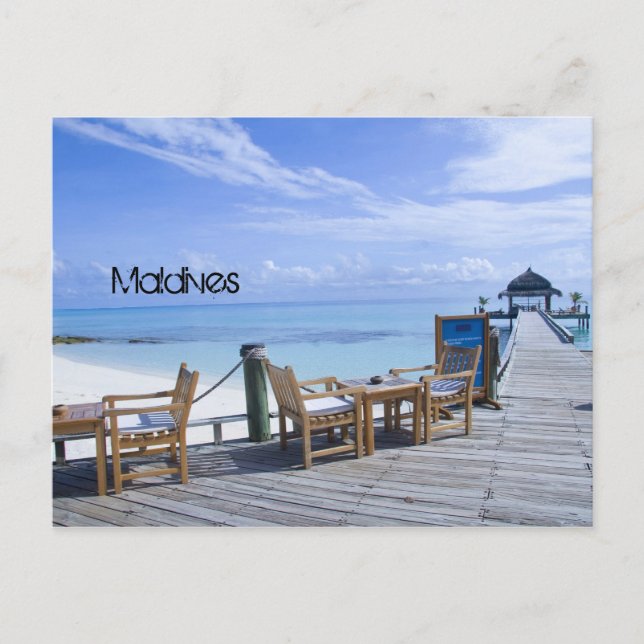 Maldives beach postcard (Front)