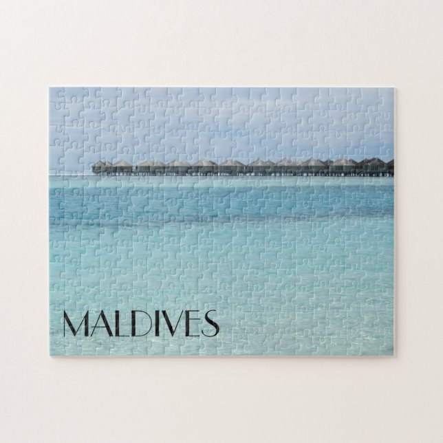 maldives bungalows jigsaw puzzle (Horizontal)