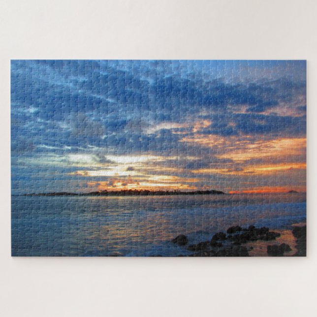 maldives cloud sunset jigsaw puzzle (Horizontal)