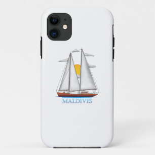 Maldives Coastal Nautical Sailing Sailor Case-Mate iPhone Case