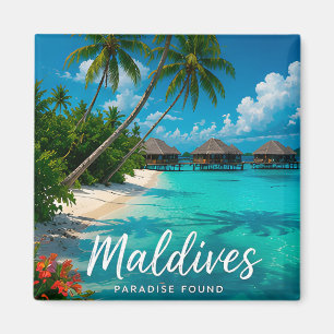 🧲 Maldives Crystal Lagoon Travel Keepsake 🩵 Magnet