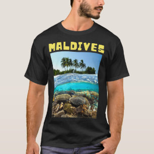 Maldives cute island underwater T-Shirt