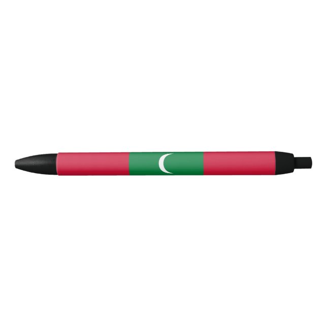 Maldives Flag Black Ink Pen (Front)