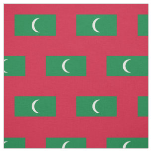 Maldives Flag Fabric