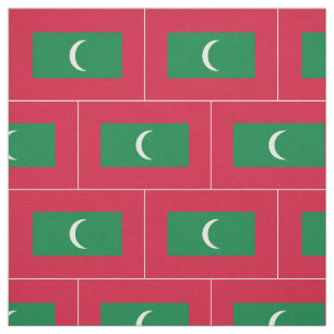 Maldives Flag Fabric