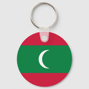 Maldives Flag Key Ring