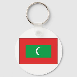 Maldives Flag Key Ring