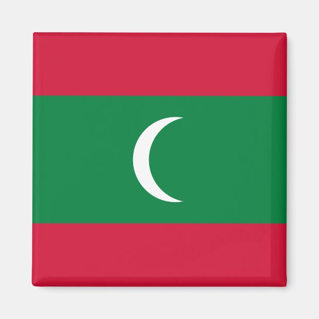 Maldives Flag Magnet (Front)