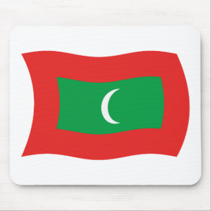 Maldives Flag Mousepad