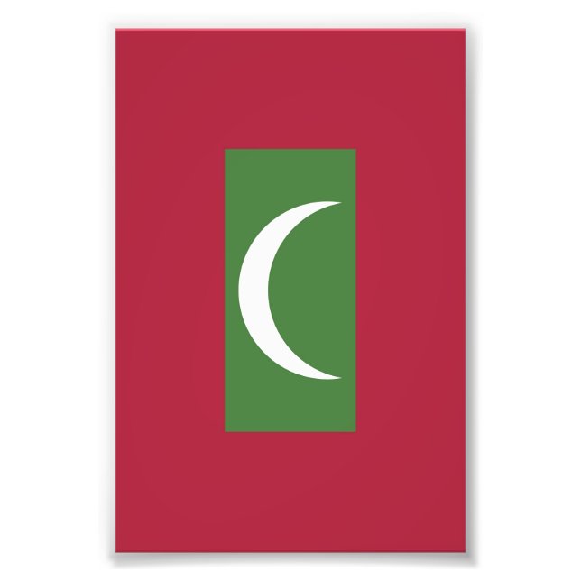 Maldives flag photo print (Front)