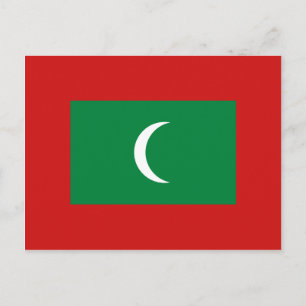 Maldives Flag Postcard