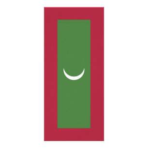Maldives flag rack card