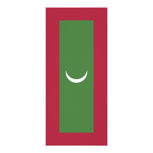 Maldives flag rack card (Front)