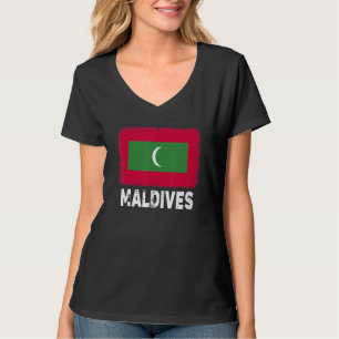 Maldives Flag Support Maldivian People Women Men T-Shirt