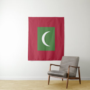Maldives flag tapestry