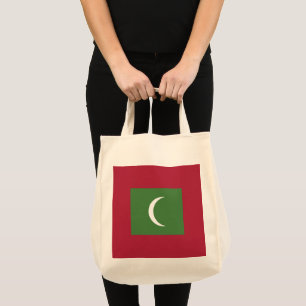 Maldives flag tote bag