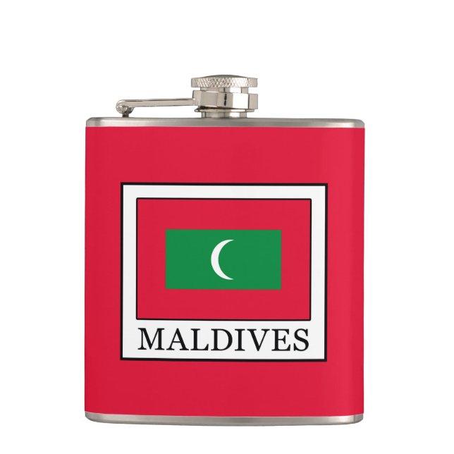 Maldives Hip Flask (Front)