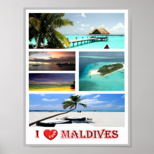 Maldives - I Love - Poster