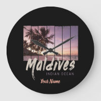 Maldives Indian Ocean vintage sunset souvenir