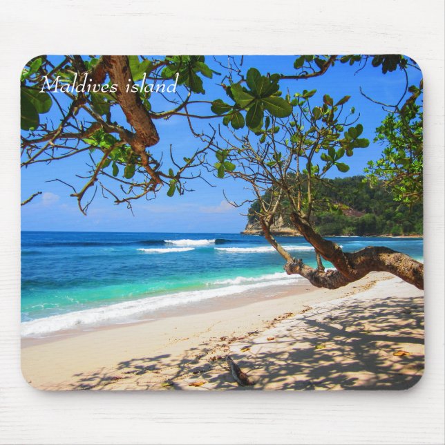 Maldives island mousepad by storeman (Front)