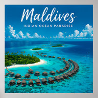 🧲 Maldives Island Resort Travel Souvenir 🌊