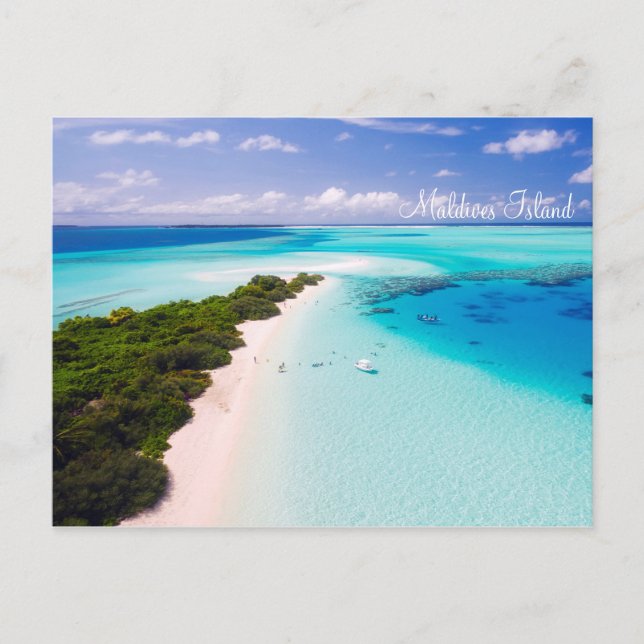 Maldives island romantic holiday by storeman. postcard (Front)
