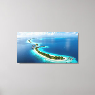 Maldives islands canvas print