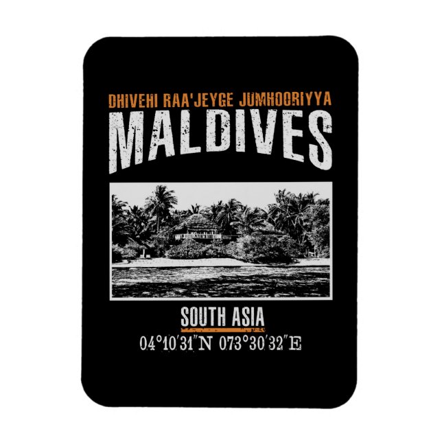 Maldives Magnet (Vertical)