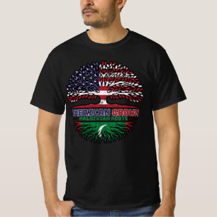 Maldives Maldivian American USA Tree Roots Flag T-Shirt