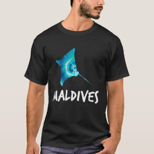 Maldives Manta Ray Design Scuba Diving Maldives Di T-Shirt