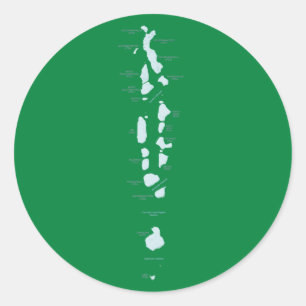Maldives Map Sticker