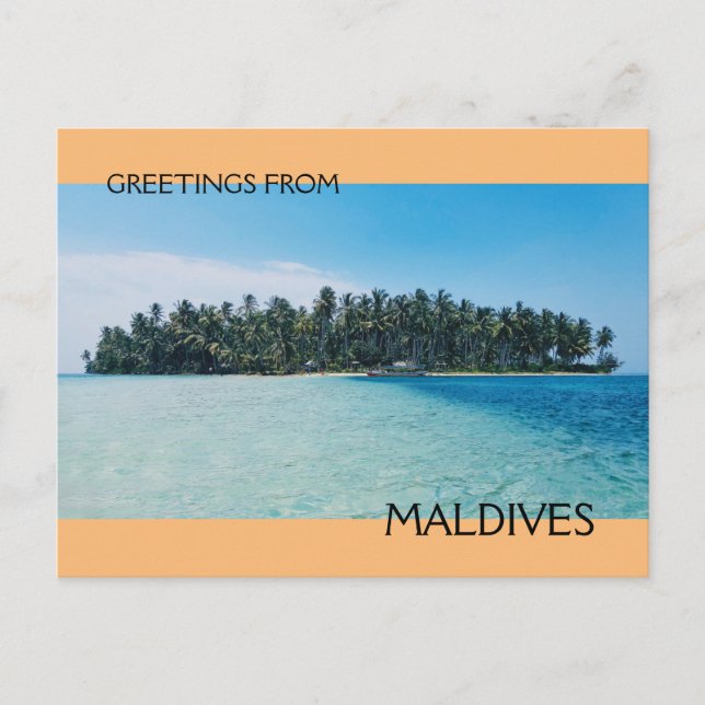 Maldives  postcard (Front)