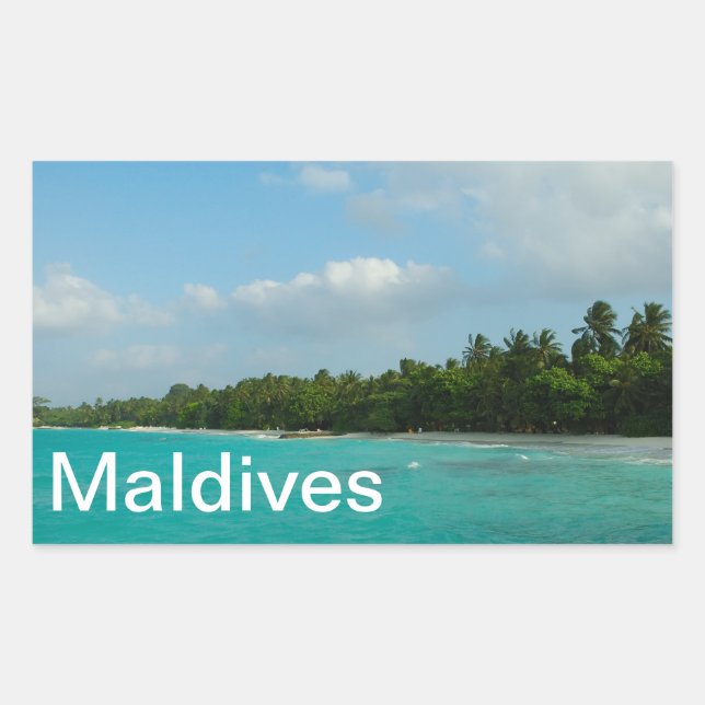 Maldives Rectangular Sticker (Front)