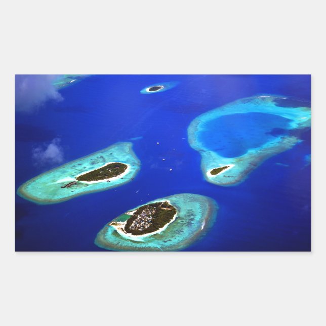Maldives Rectangular Sticker (Front)