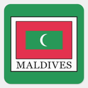 Maldives Square Sticker