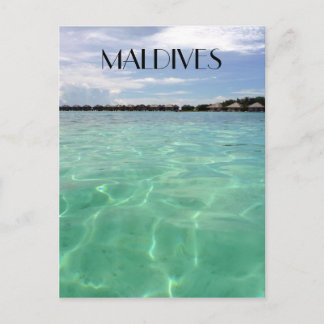 maldives waters postcard