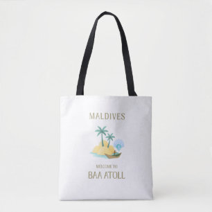 Maldives Welcome To Baa Atoll Luxury Resort Tote Bag
