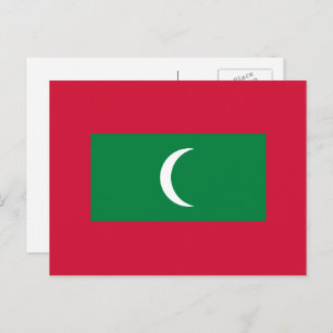 Maldivian Flag, Flag of Maldives Postcard
