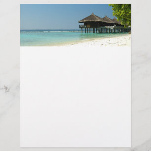 Maldivian resort flyer