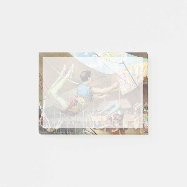 Male Acrobats Performing At A Circus Post-it Notes (Front)