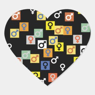 Male and female symbols Sticker