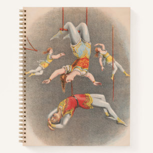 Male And Female Trapeze Performers Notebook