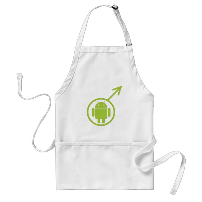 Male Android (Sign / Symbol) Bugdroid Standard Apron (Front)