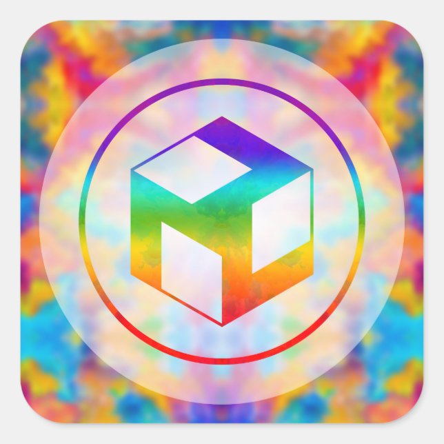 Male Antahkarana - Yang Antahkarana Square Sticker (Front)