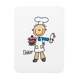 Male Baker Magnet